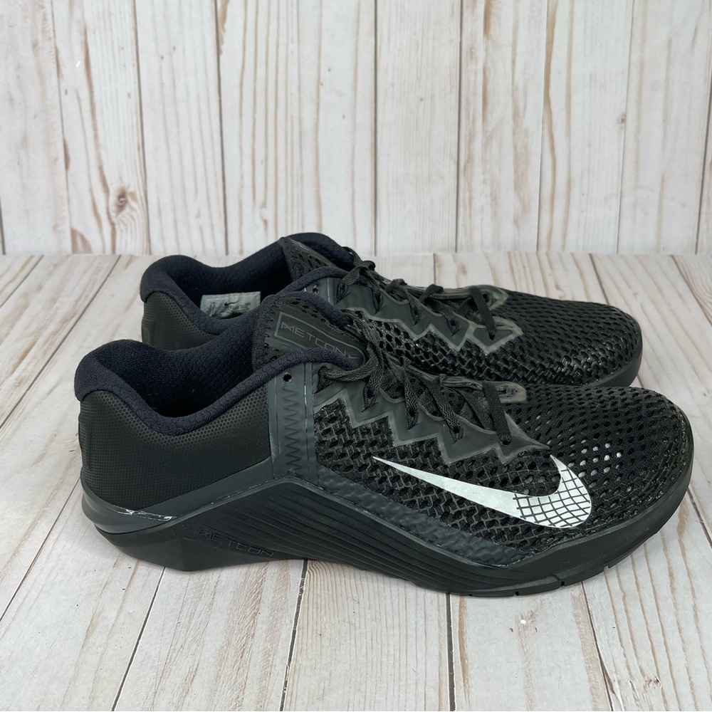 Nike Metcon 6 Men’s Size 9.5 Shoes Black Cross Fit Squat Athletic CK9388-001